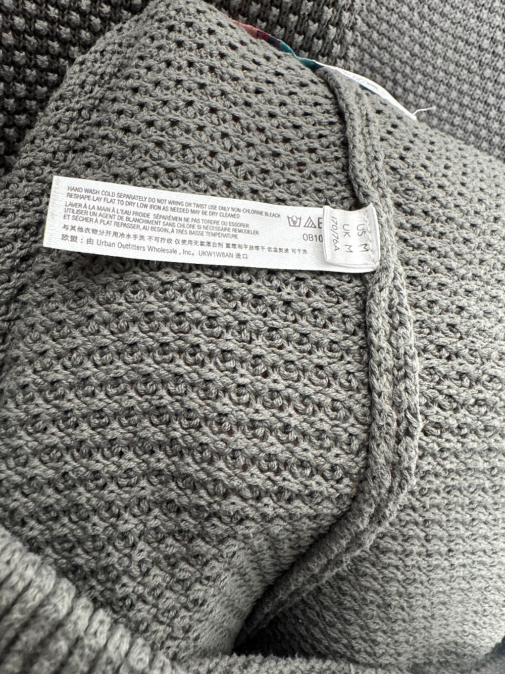 Free People Beach Hailee Waffle Knit Sweater Loungewear Set in Medium Grey Sz M - Picture 12 of 12